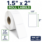 1.5" x 2" INKJET DOUBLE CAPACITY ROLL LABELS Thumbnail #3
