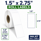 1.5" x 2.75" ROLL LABELS FOR COMPACT INKJET PRINTERS Thumbnail #4