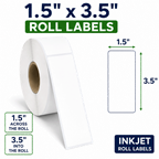 1.5" x 3.5" ROLL LABELS FOR COMPACT INKJET PRINTERS Thumbnail #4