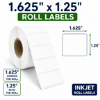 1.625" x 1.25" INKJET ROLL LABELS Thumbnail #2