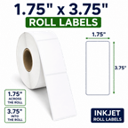 1.75" x 3.75" ROLL LABELS FOR COMPACT INKJET PRINTERS Thumbnail #4