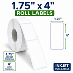 1.75" x 4" INKJET DOUBLE CAPACITY ROLL LABELS Thumbnail #2
