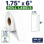 1.75" x 6" ROLL LABELS FOR COMPACT INKJET PRINTERS Thumbnail #4