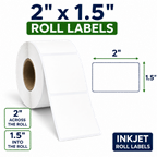 2" x 1.5" INKJET DOUBLE CAPACITY ROLL LABELS Thumbnail #3