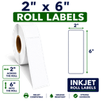 2" x 6" INKJET DOUBLE CAPACITY ROLL LABELS Thumbnail #3