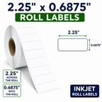 2.25" x 0.6875" ROLL LABELS FOR COMPACT INKJET PRINTERS Thumbnail #2