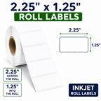 2.25" x 1.25" ROLL LABELS FOR COMPACT INKJET PRINTERS Thumbnail #2