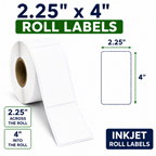 2.25" x 4" INKJET ROLL LABELS Thumbnail #2