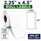 2.25" x 4.5" INKJET ROLL LABELS Thumbnail #3