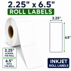 2.25" x 6.5" ROLL LABELS FOR COMPACT INKJET PRINTERS Thumbnail #4