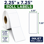 2.25" x 7.25" INKJET ROLL LABELS Thumbnail #2
