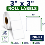 3" x 3" ROLL LABELS FOR COMPACT INKJET PRINTERS Thumbnail #3