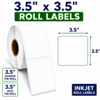 3.5" x 3.5" SQUARE INKJET ROLL LABELS Thumbnail #2
