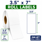 3.5" x 7" INKJET DOUBLE CAPACITY ROLL LABELS Thumbnail #2