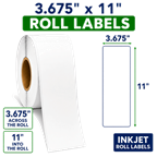 3.675" x 11" INKJET ROLL LABELS Thumbnail #3