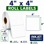 4" x 4" TRIPLE CAPACITY INKJET ROLL LABELS Thumbnail #2
