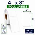 4" x 8" ROLL LABELS FOR COMPACT INKJET PRINTERS Thumbnail #3