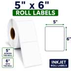 5" x 6" INKJET DOUBLE CAPACITY ROLL LABELS Thumbnail #3