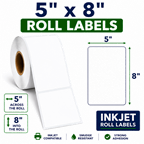 5" x 6" TRIPLE CAPACITY INKJET ROLL LABELS Thumbnail #2