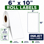 6" x 10" TRIPLE CAPACITY INKJET ROLL LABELS Thumbnail #2