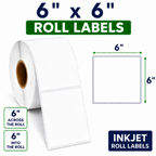 6" x 6" INKJET DOUBLE CAPACITY ROLL LABELS Thumbnail #2