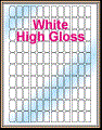.5" x 1" RECTANGLE GLOSSY WHITE LABELS Thumbnail