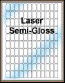 .5" x 1" WHITE SEMI-GLOSS for LASER Thumbnail