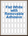 .75" x 1.5" RECTANGLE REMOVABLE WHITE LABELS Thumbnail