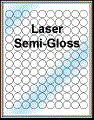.75" CIRCLE WHITE SEMI-GLOSS for LASER Thumbnail