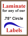 .75" CIRCLE  CLEAR GLOSS LAMINATE Thumbnail