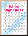 1" CIRCLE GLOSSY WHITE LABELS Thumbnail