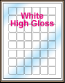1" x 1.125" RECTANGLE GLOSSY WHITE LABELS Thumbnail