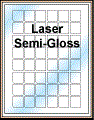 1" x 1.125" WHITE SEMI-GLOSS for LASER Thumbnail