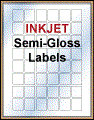 1" x 1.125"  WHITE SEMI-GLOSS for INKJET Thumbnail