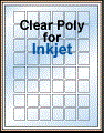 1" x 1.125"  CLEAR GLOSSY LABELS Thumbnail