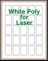 1.25" x 1.75" RECTANGLE WHITE POLY LASER LABELS Thumbnail