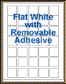 1.3125" x 1.3125" RECTANGLE REMOVABLE WHITE LABELS Thumbnail