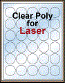 1.5" CIRLCE CLEAR LASER GLOSSY LABELS Thumbnail