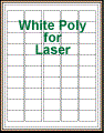 1.5" x 1" RECTANGLE WHITE POLY LASER LABELS Thumbnail