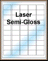 1.5" x 1"  WHITE SEMI-GLOSS for LASER Thumbnail