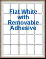 1.5" x 2" RECTANGLE REMOVABLE WHITE LABELS Thumbnail