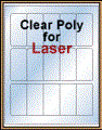 1.5" x 3" RECTANGLE CLEAR LASER GLOSSY LABELS Thumbnail