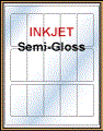 1.5" x 3" RECTANGLE  WHITE SEMI-GLOSS for INKJET Thumbnail