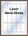 1.5" x 3" RECTANGLE WHITE SEMI-GLOSS for LASER Thumbnail