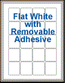 1.625" x 1.8125" RECTANGLE REMOVABLE WHITE LABELS Thumbnail