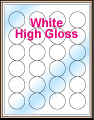 1.67" CIRCLE PS GLOSSY WHITE LABELS Thumbnail