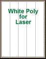 1.7" x 11" RECTANGLE WHITE POLY LASER LABELS Thumbnail