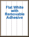 1.7" x 11" RECTANGLE REMOVABLE WHITE LABELS Thumbnail