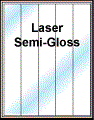 1.7 " x 11" WHITE SEMI-GLOSS for LASER Thumbnail
