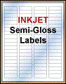 1.75" x .5" WHITE SEMI-GLOSS for INKJET Thumbnail
